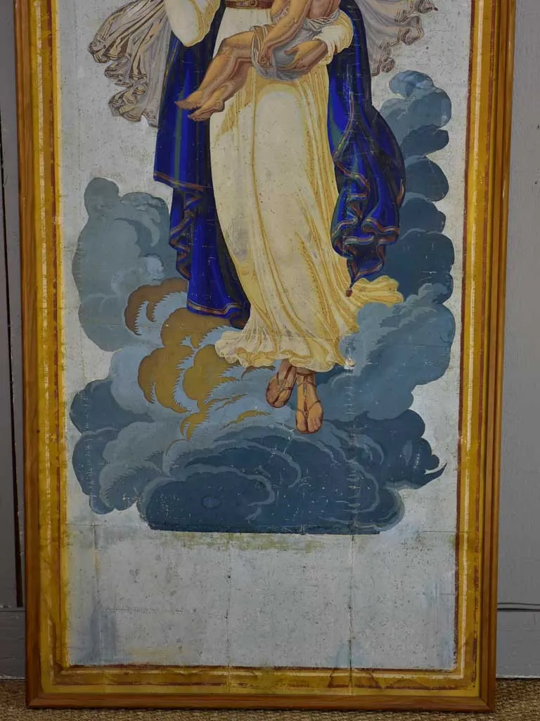 19th Century Italian Iconographic painting - Madonna and Child