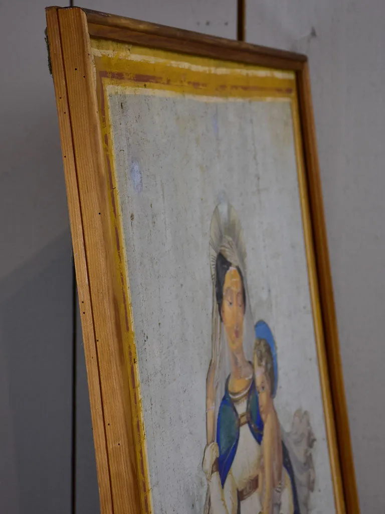 19th Century Italian Iconographic painting - Madonna and Child