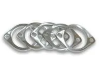 2-bolt Stainless Steel Flange (2.25" I.D.) Single Flange, Retail Packed by Vibrant Performance