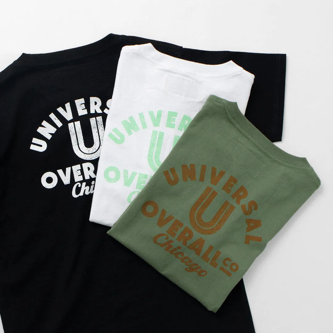 【30％OFF】UNIVERSAL OVERALL（ユニバーサルオーバーオール） USコットン バックプリントTEE