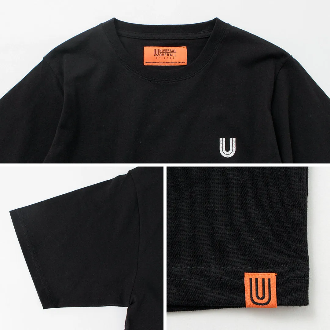 【30％OFF】UNIVERSAL OVERALL（ユニバーサルオーバーオール） USコットン バックプリントTEE
