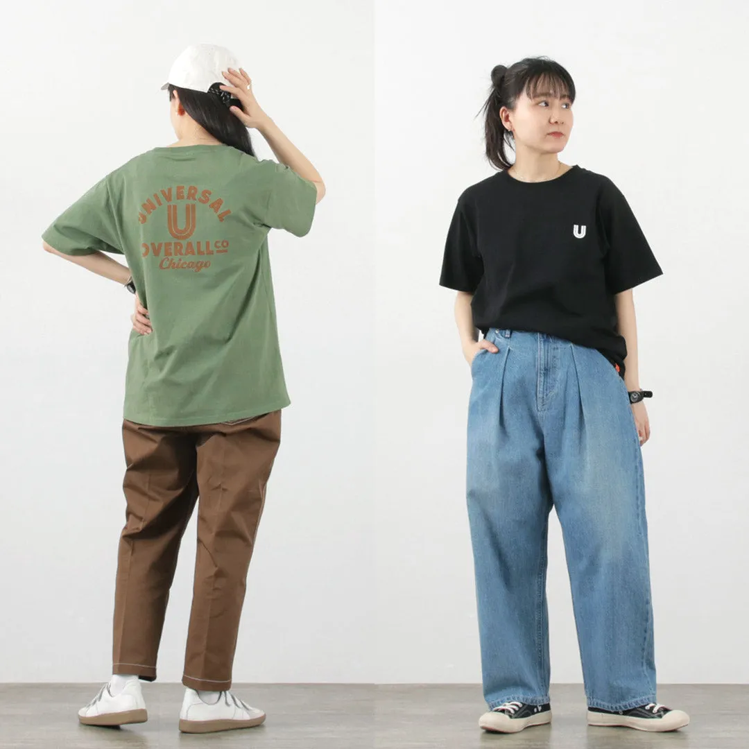 【30％OFF】UNIVERSAL OVERALL（ユニバーサルオーバーオール） USコットン バックプリントTEE