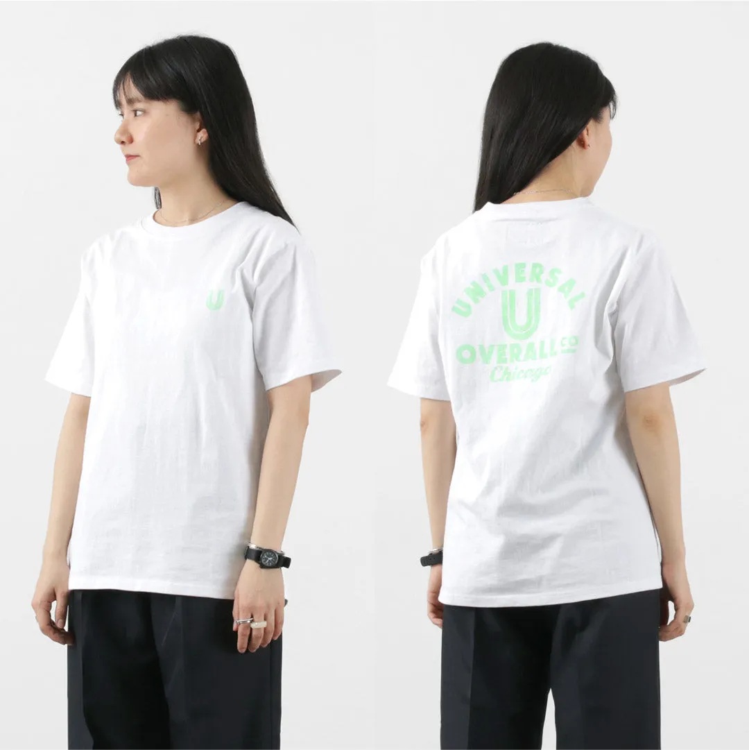 【30％OFF】UNIVERSAL OVERALL（ユニバーサルオーバーオール） USコットン バックプリントTEE