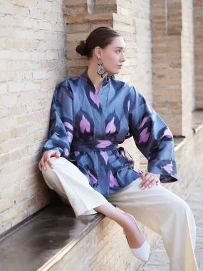85% Silk Mini Kimono "Passionate Heart"