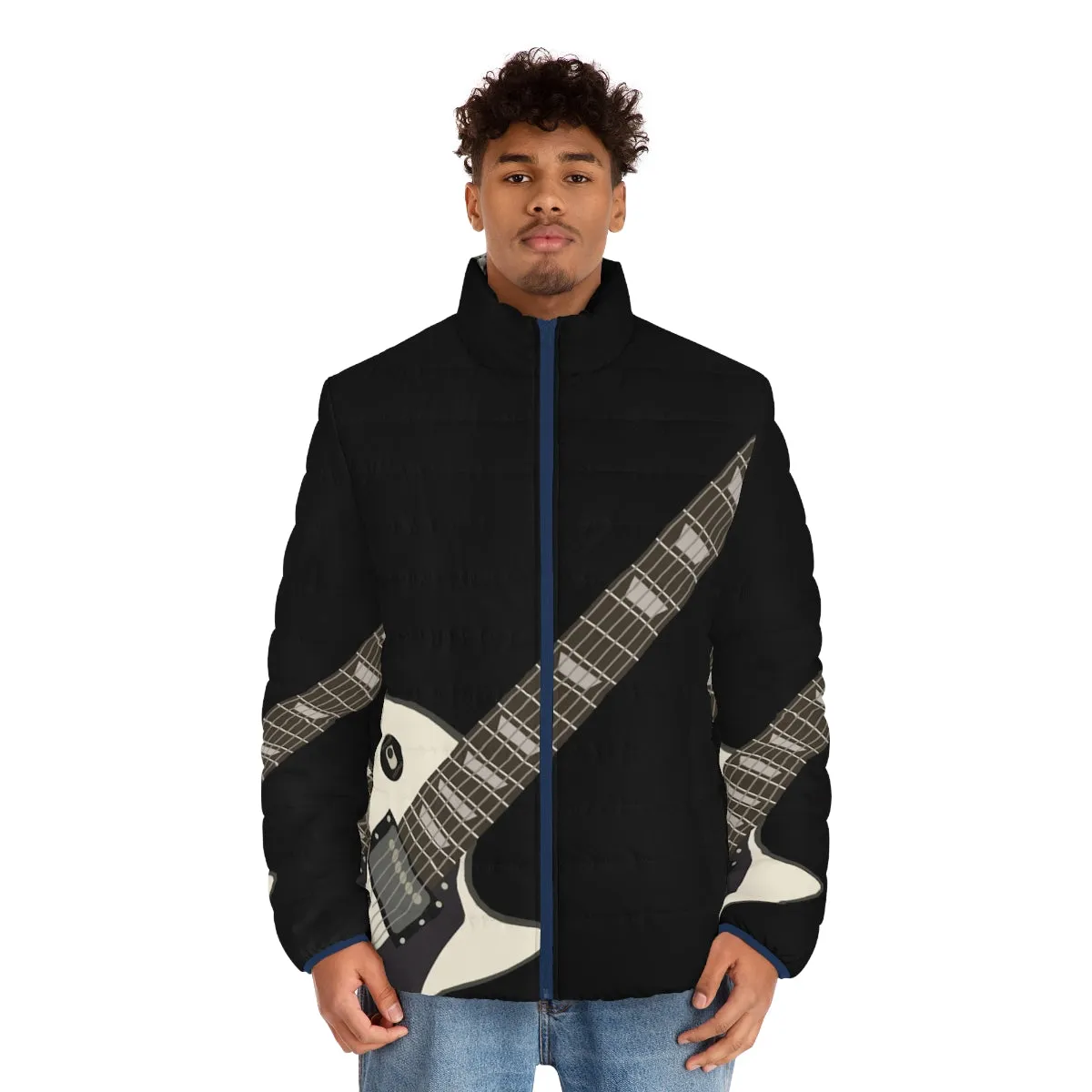 Air Guitar Puffer Jacket: Stay Warm and Rock On