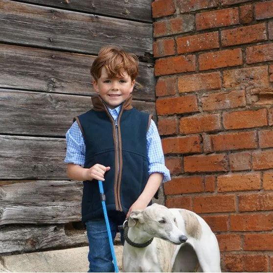 Alan Paine Navy Fleece Gilet