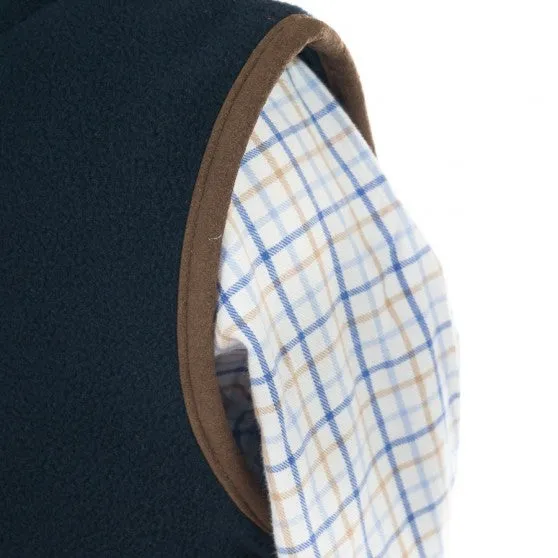 Alan Paine Navy Fleece Gilet