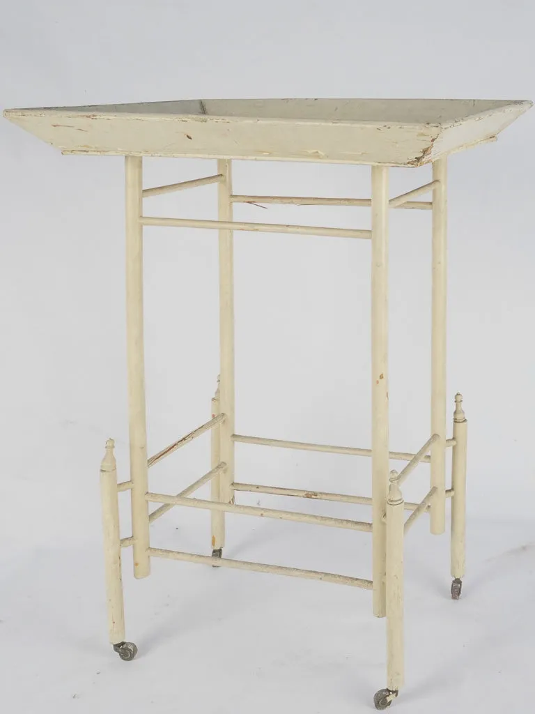 Antique wooden bar cart in Japanese style 27½"