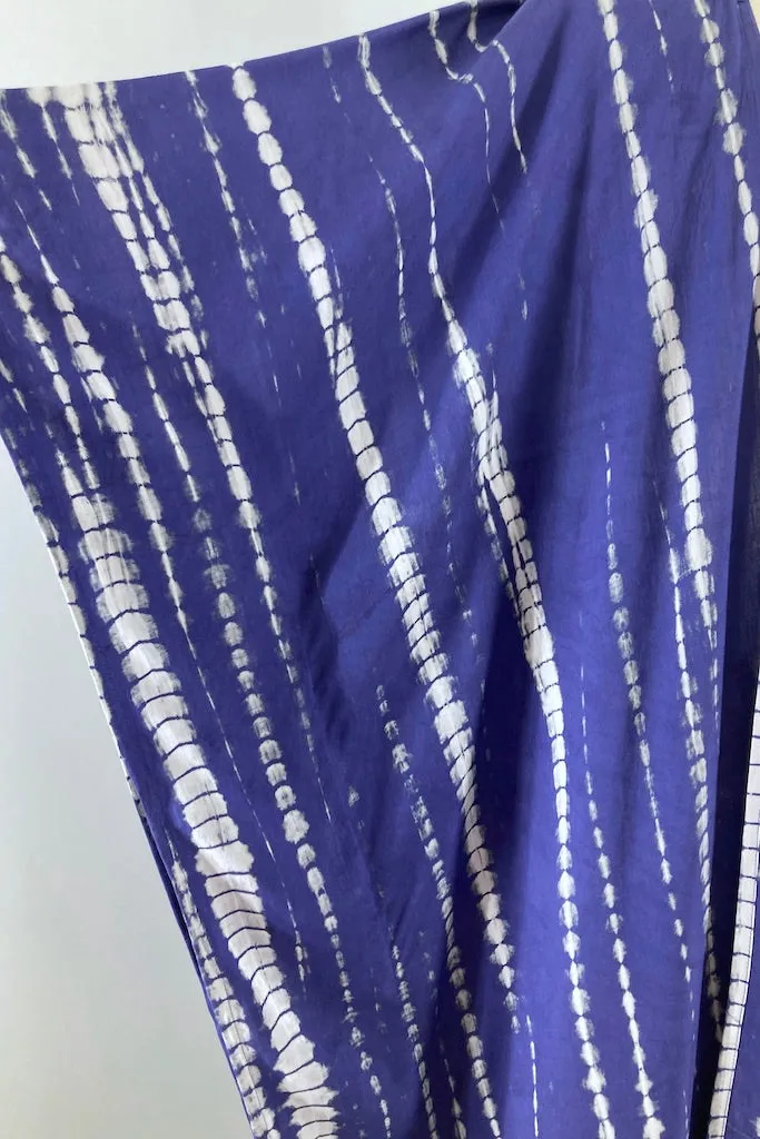 Bali Shibori - Violet Kimono Robe