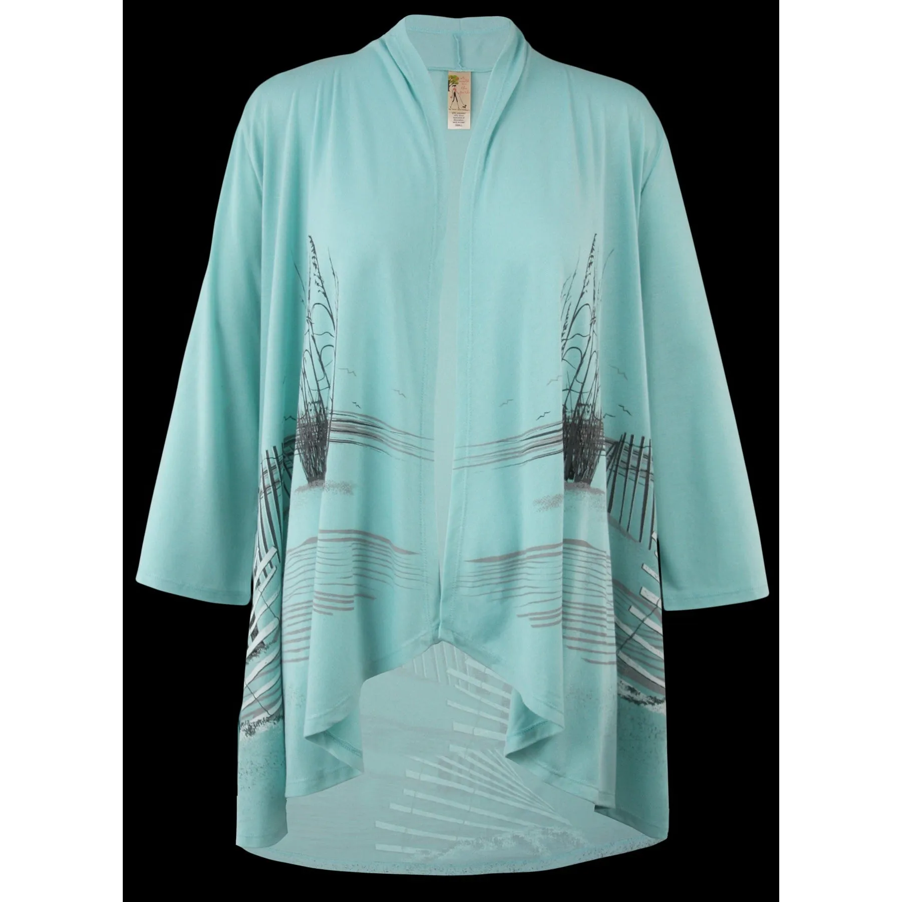 Beach Fence 3/4 Sleeve Kimono, by A Walk In The Park®
