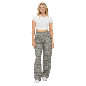 Bee Floral Print Corduroy Pants