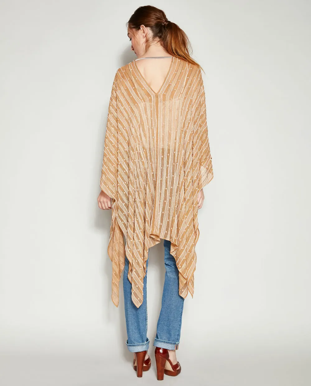 BELLA DONNA BEADED SILK KIMONO
