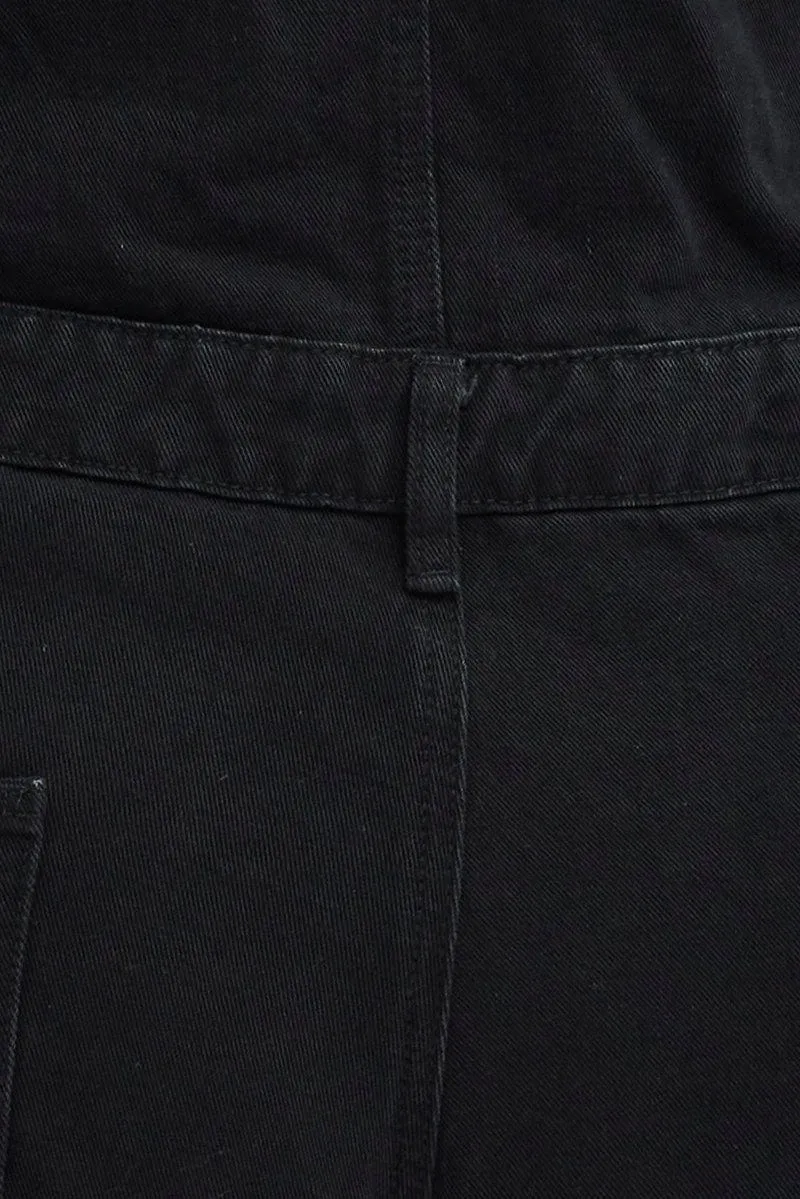 Black Overall Distress