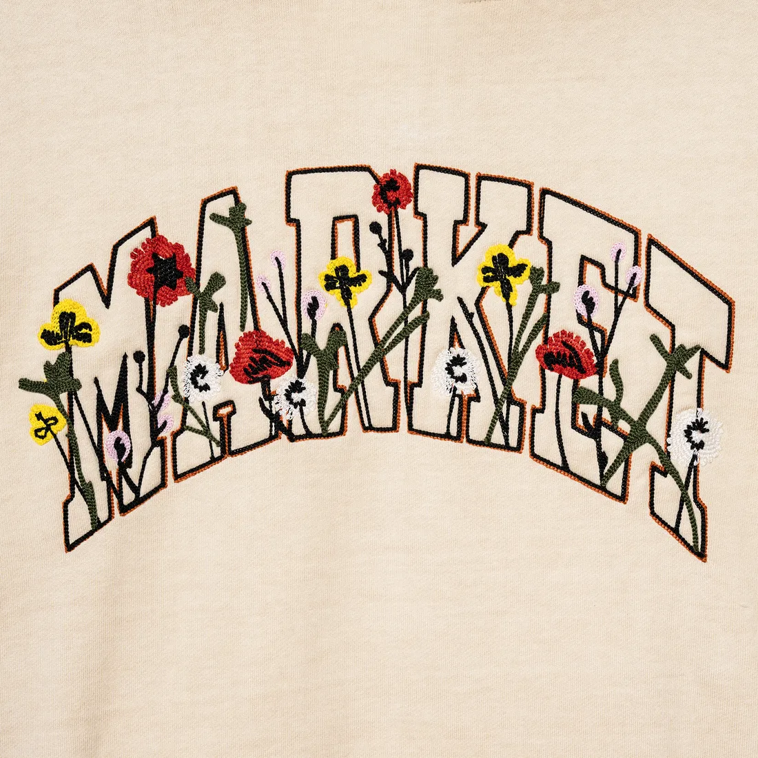 Bouquet Pullover Hoodie Ecru