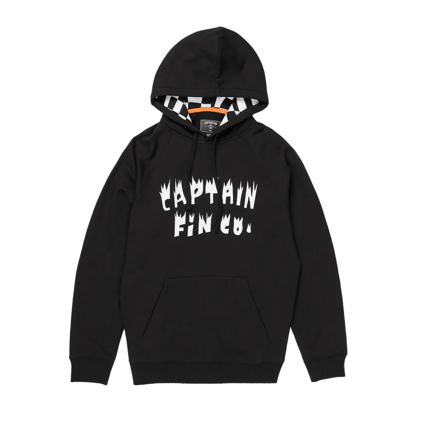Captain Fin Men's Downward Spiral Hoodie - Black