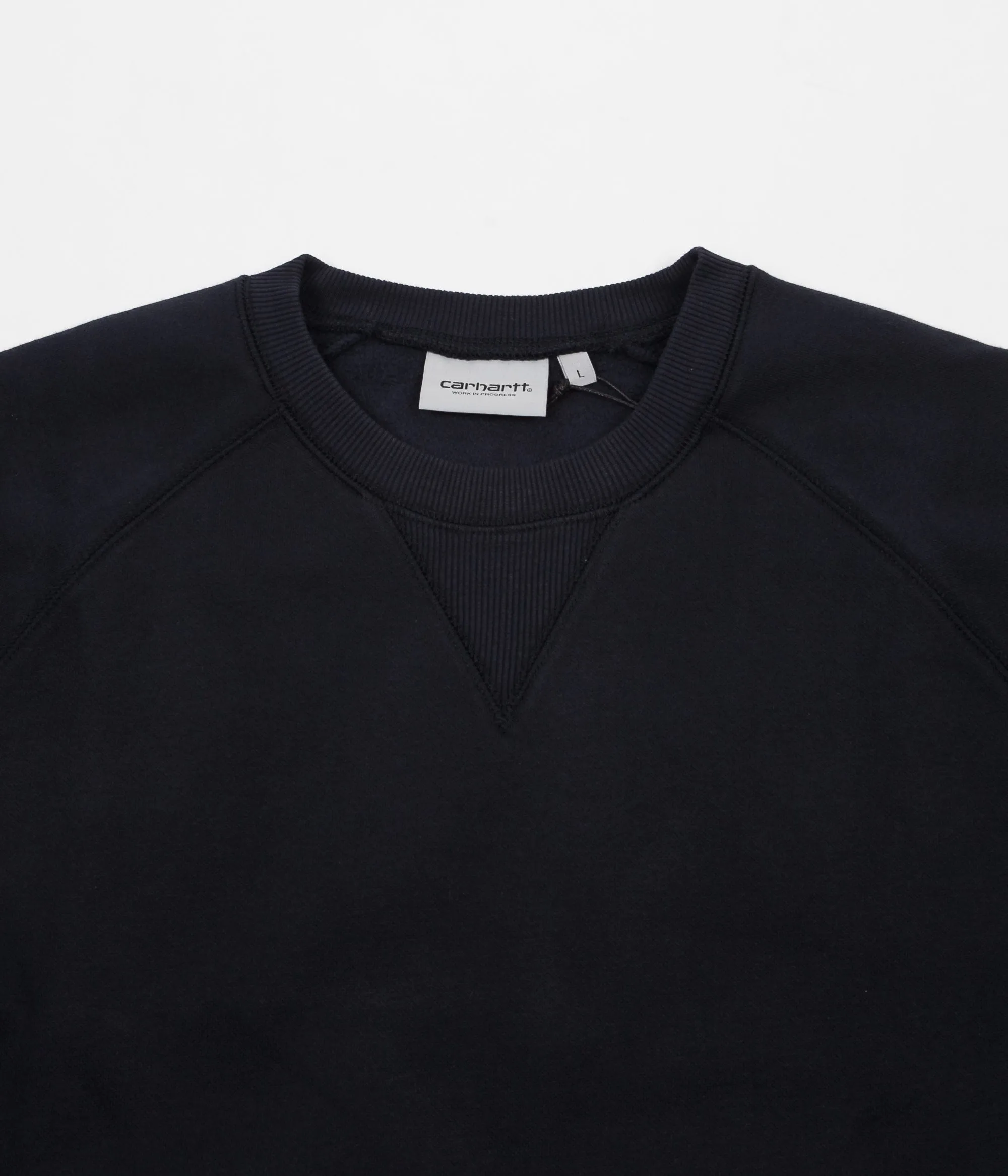 Carhartt Chase Crewneck Sweatshirt - Dark Navy / Gold