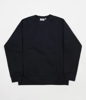 Carhartt Chase Crewneck Sweatshirt - Dark Navy / Gold