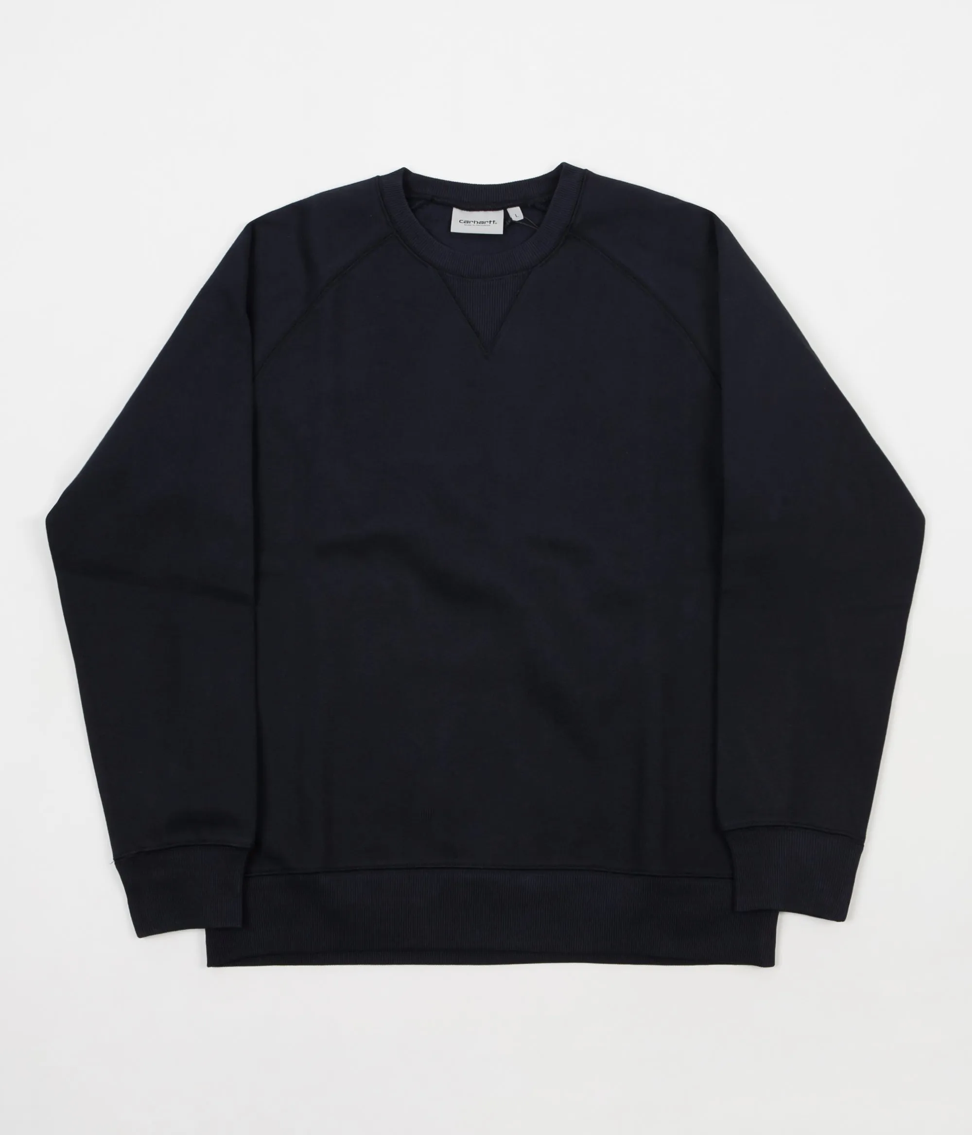 Carhartt Chase Crewneck Sweatshirt - Dark Navy / Gold