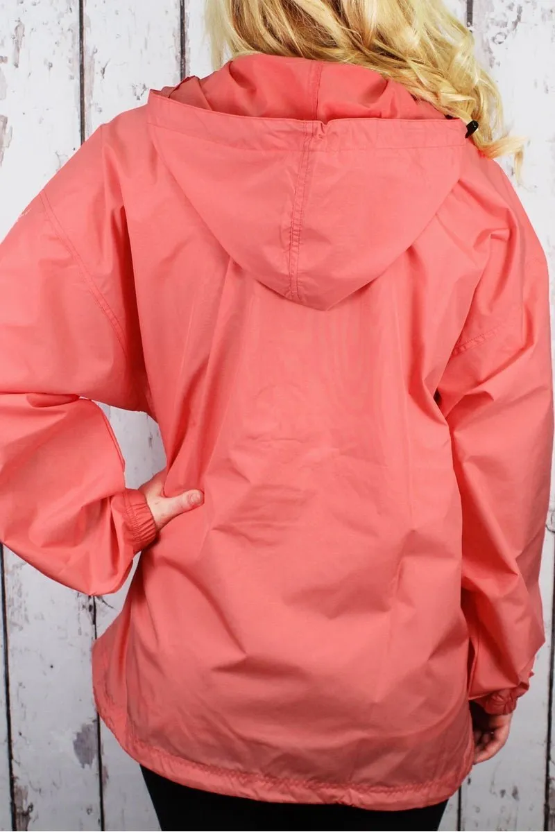 Charles River Lightweight Rain Pullover, Coral *Customizable! (Wholesale Pricing N/A)