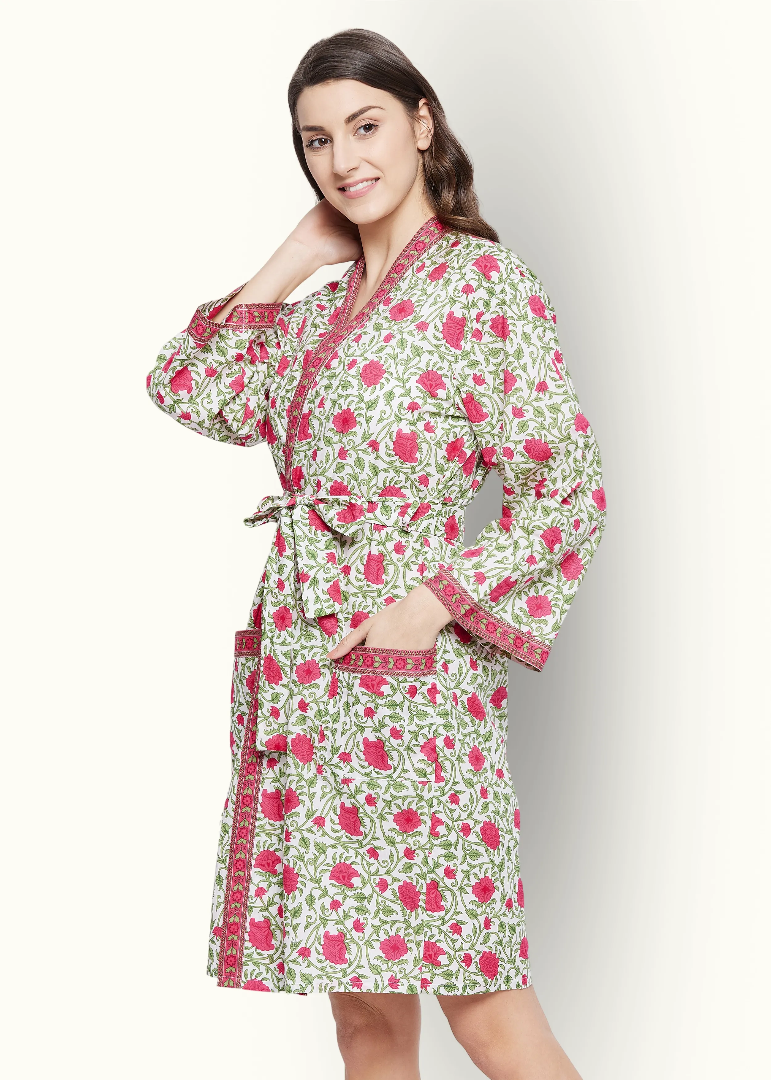 Charlotte Cotton Kimono Robe