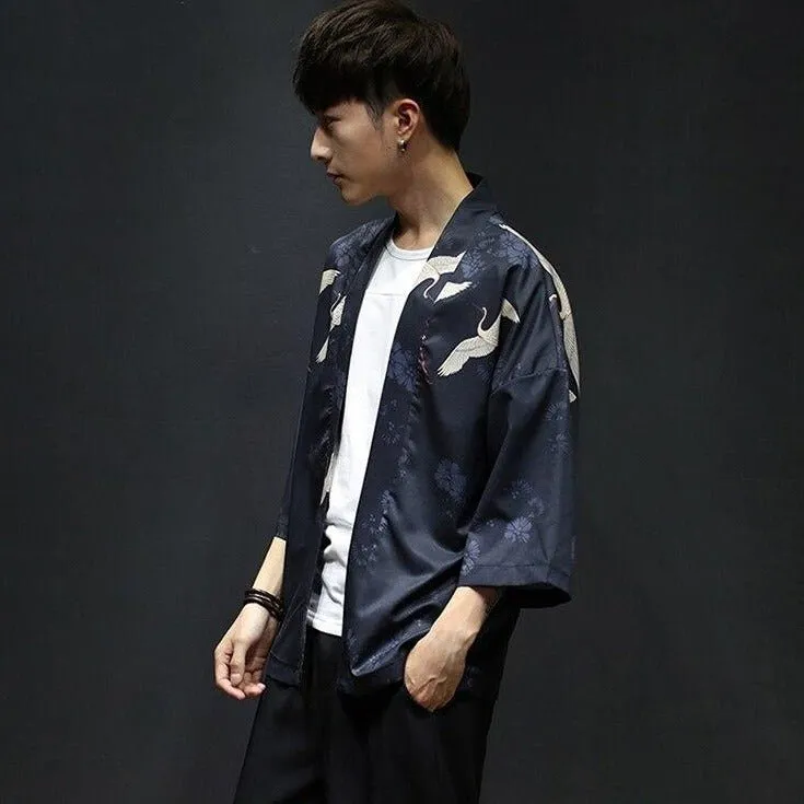 Chemise kimono grue