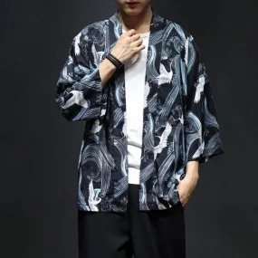 Chemise kimono grue
