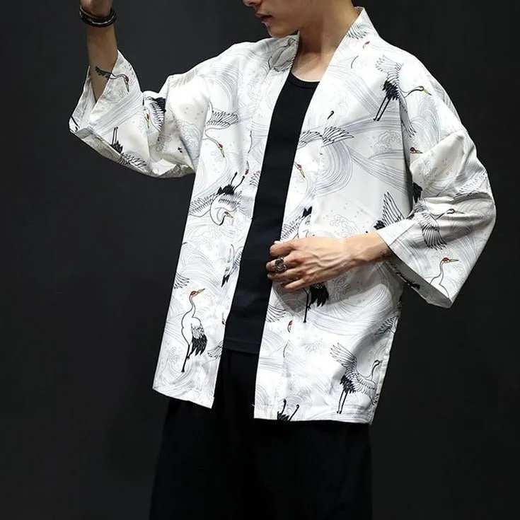 Chemise kimono grue