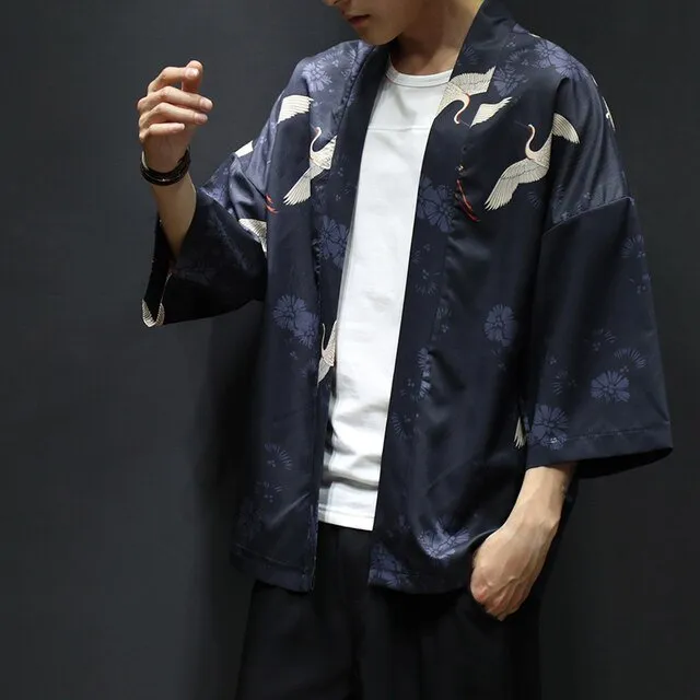 Chemise kimono grue
