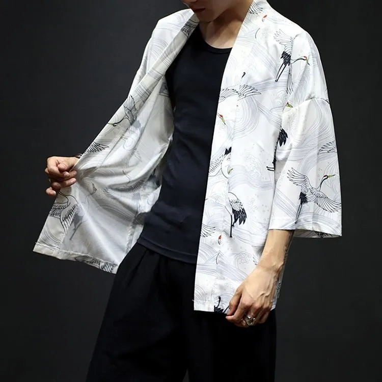 Chemise kimono grue