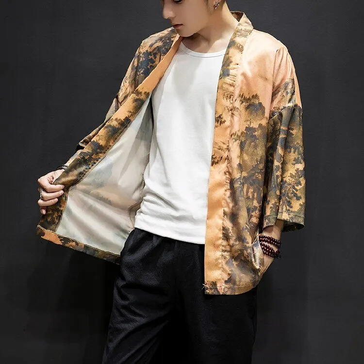 Chemise kimono grue