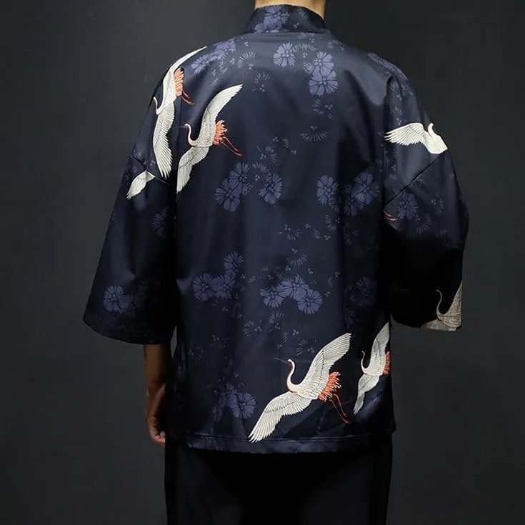 Chemise kimono grue