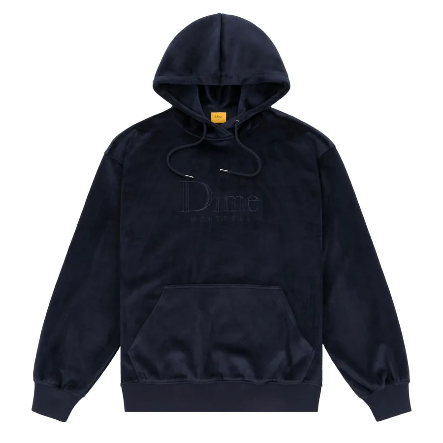 Classic Velour Pullover, Navy