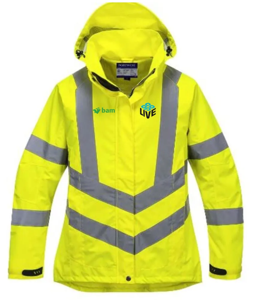 Co-op Live Ladies Padded Hi Vis Site Jacket
