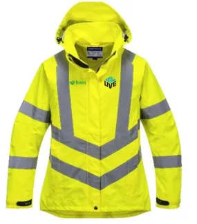 Co-op Live Ladies Padded Hi Vis Site Jacket