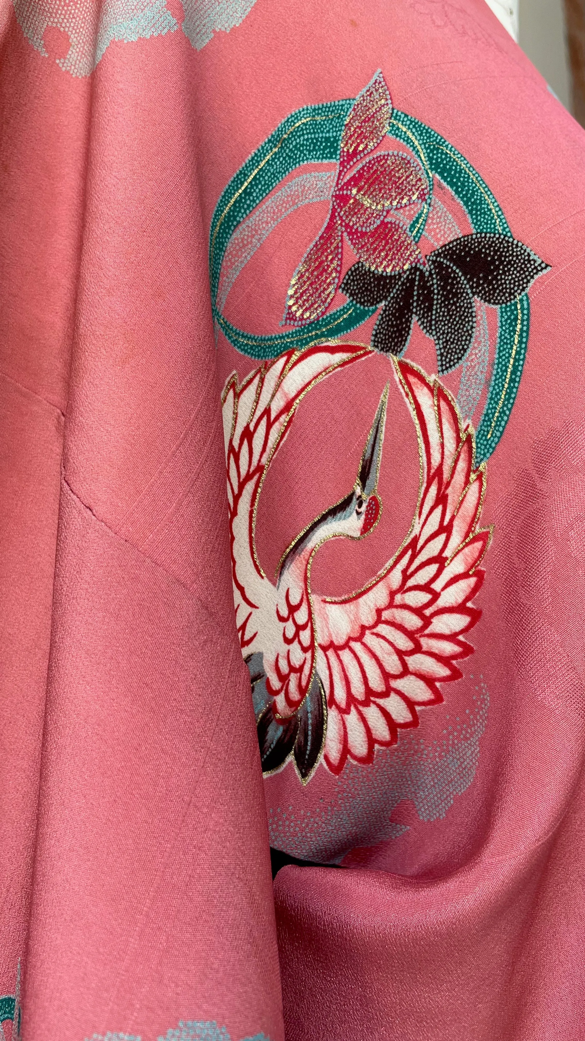 Cranes in Flight Antique Haori