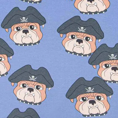 Dear Sophie Overall DOG THE PIRATE Blue Romper