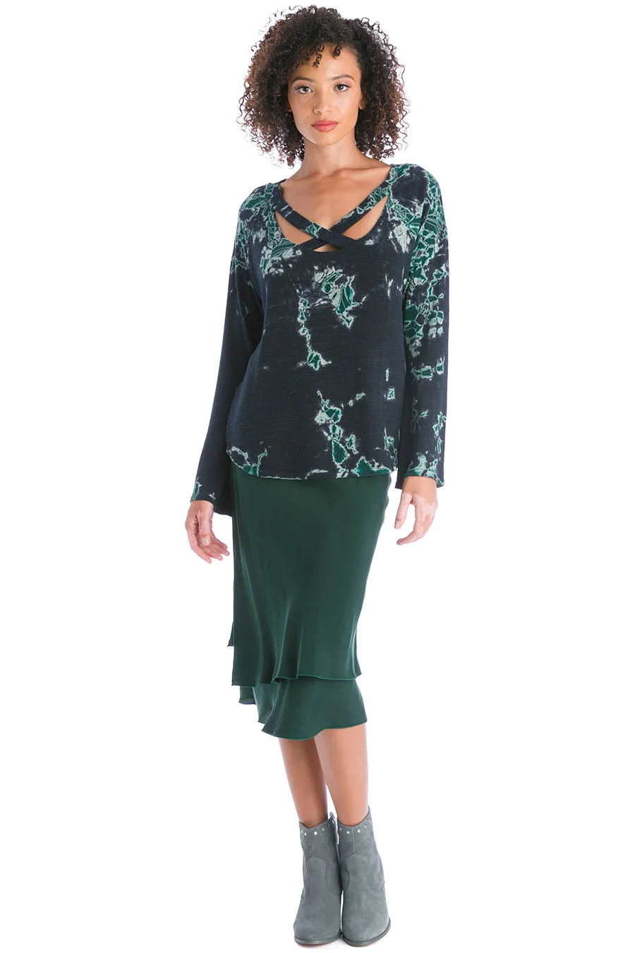Double Layer Bias Skirt