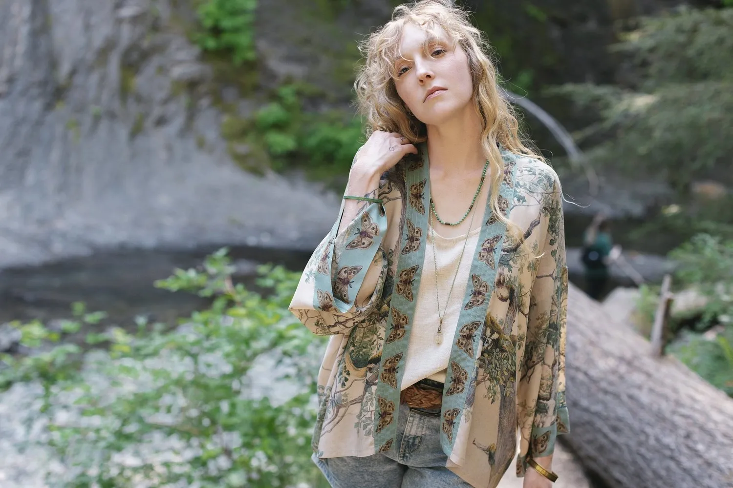 Earth and Sky Cropped Kimono