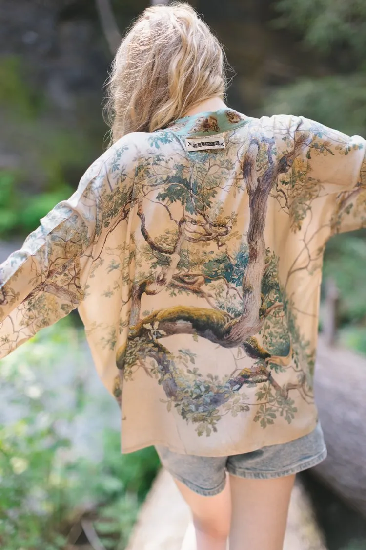 Earth and Sky Cropped Kimono