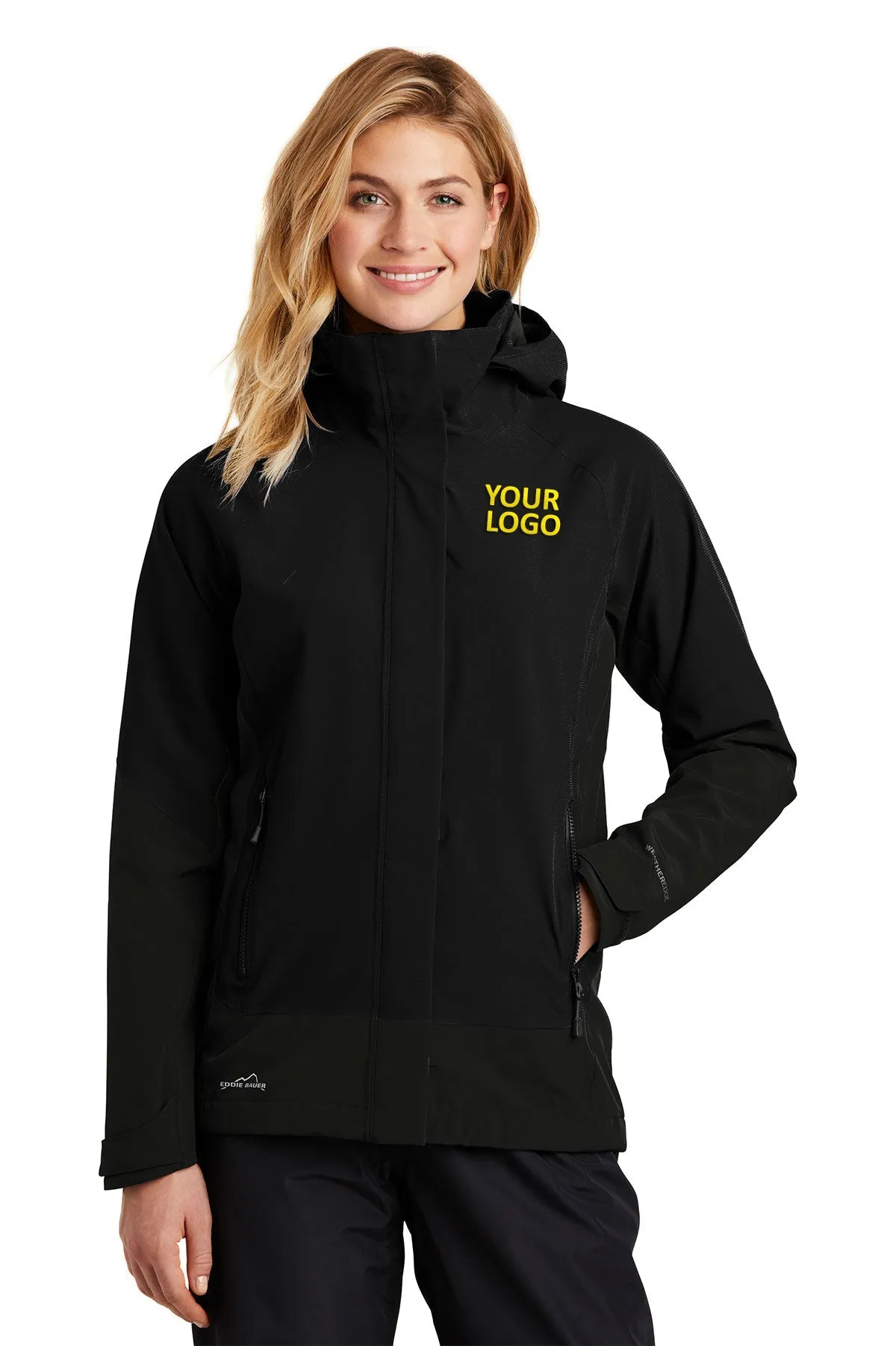 Eddie Bauer Ladies WeatherEdge Custom Jackets, Black