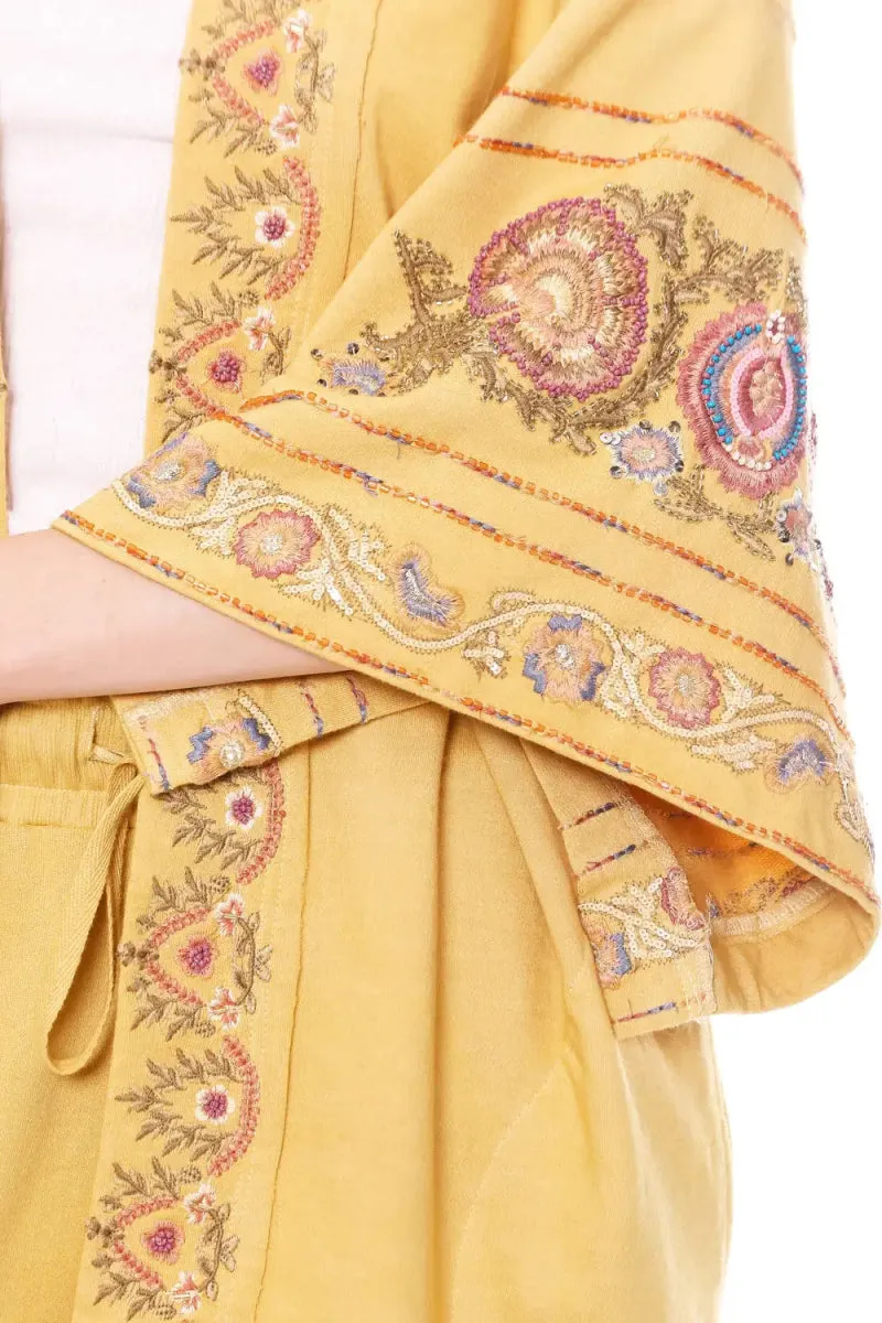 Embellished French Terry: Golden