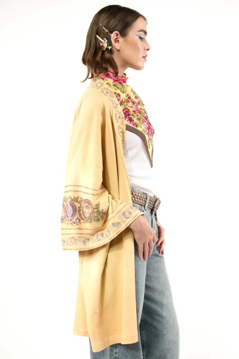Embellished French Terry: Golden
