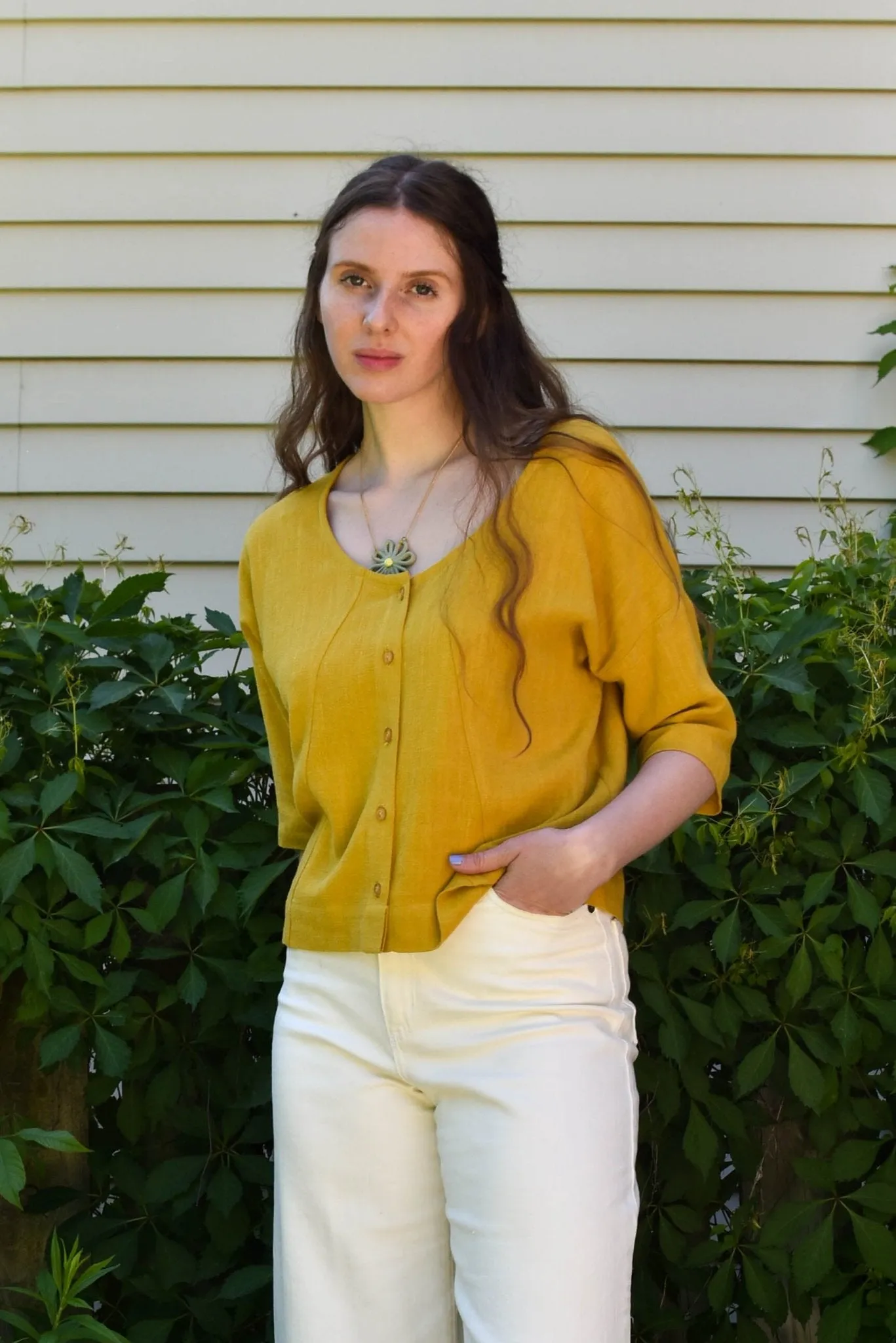 Eve Gravel Zylea Top - Saffron (Online Exclusive)