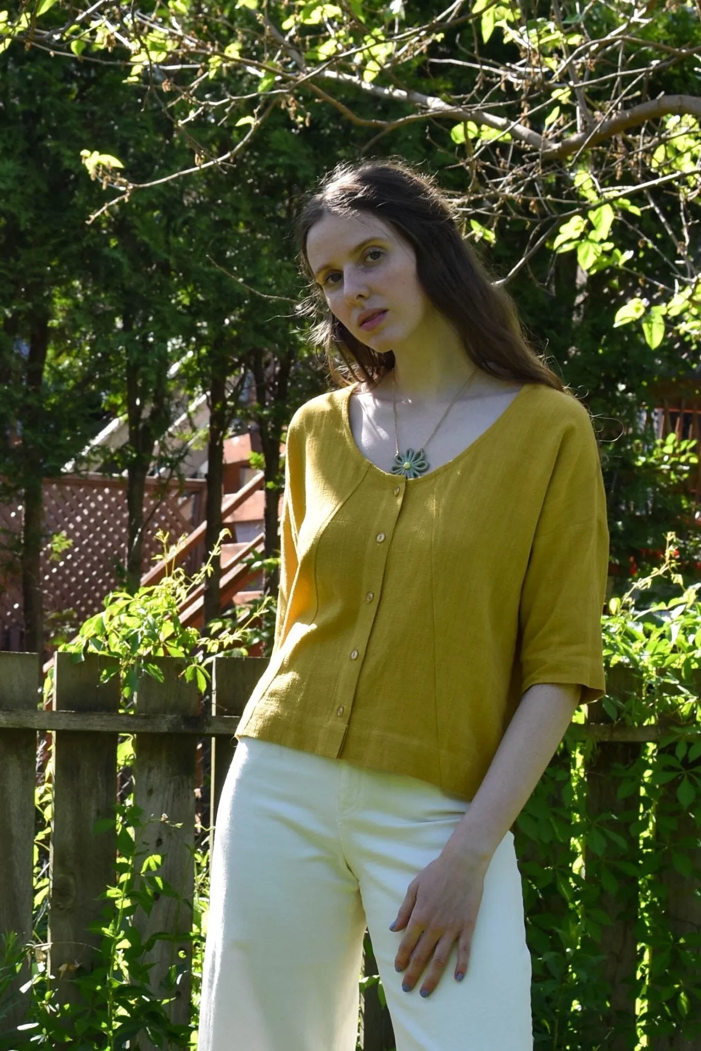 Eve Gravel Zylea Top - Saffron (Online Exclusive)
