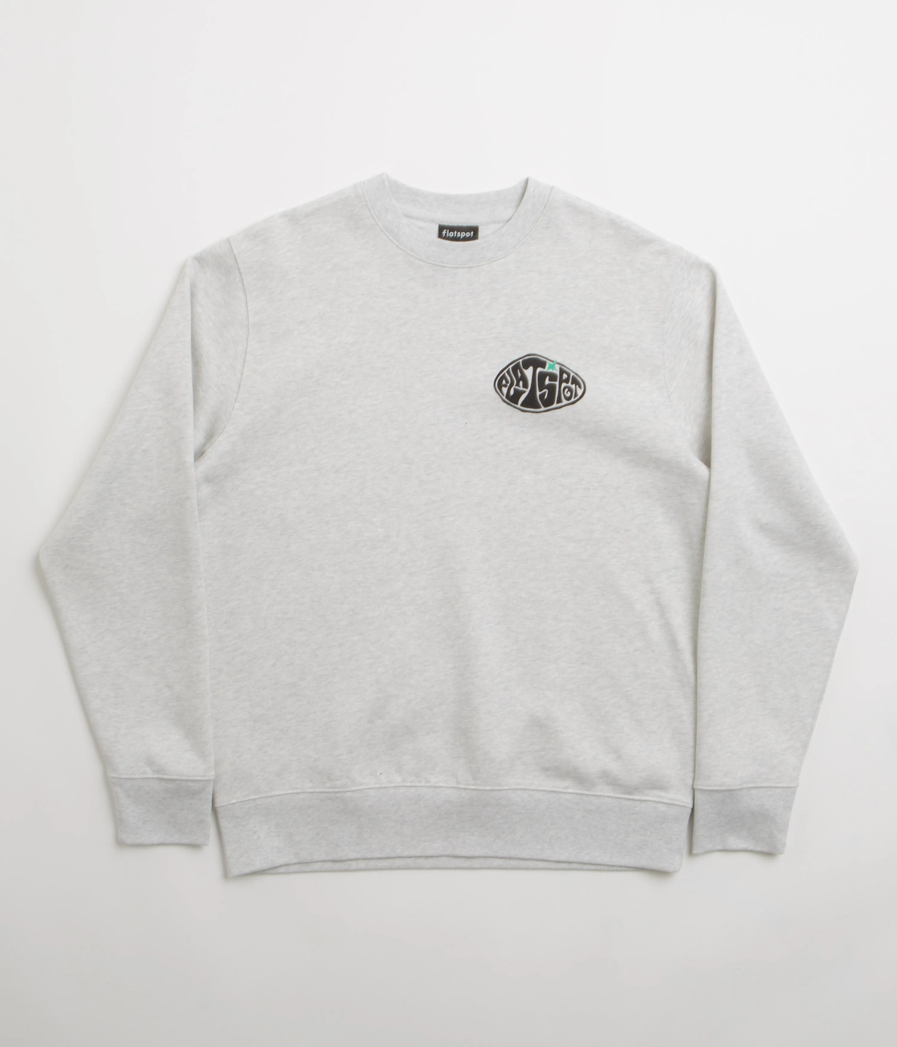 Flatspot Hole Crewneck Sweatshirt - Cool Heather Grey
