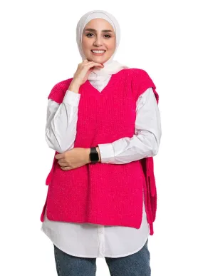 Flowery Cut Pelt Pullover One Size