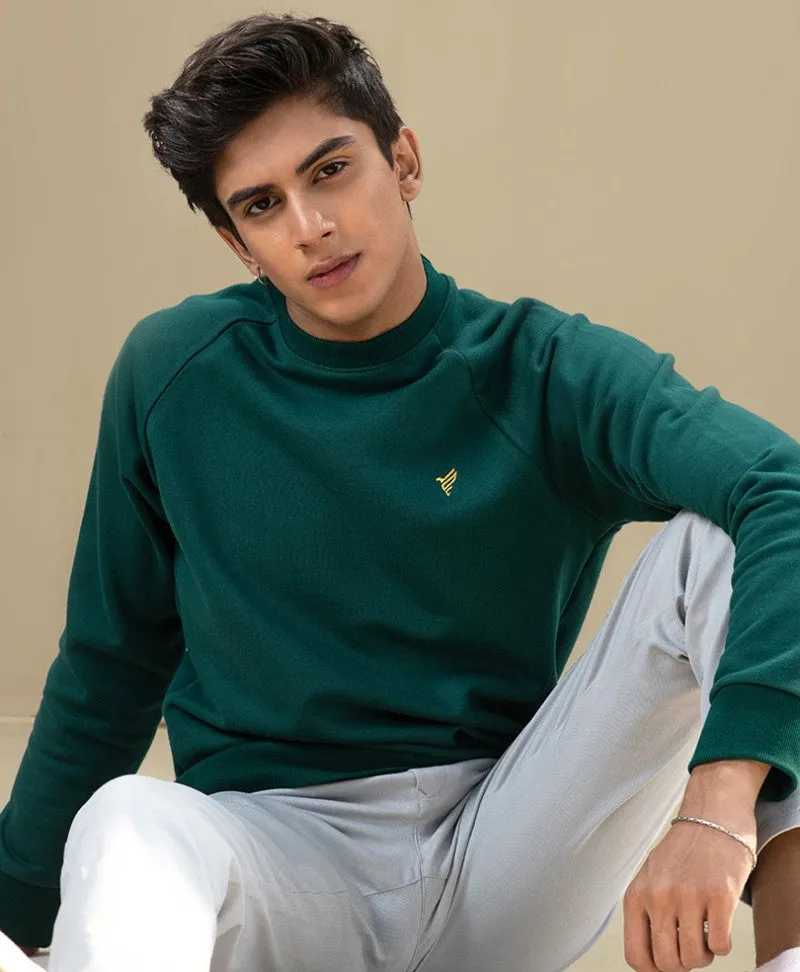 Fresh Green Raglan Sweatshirt