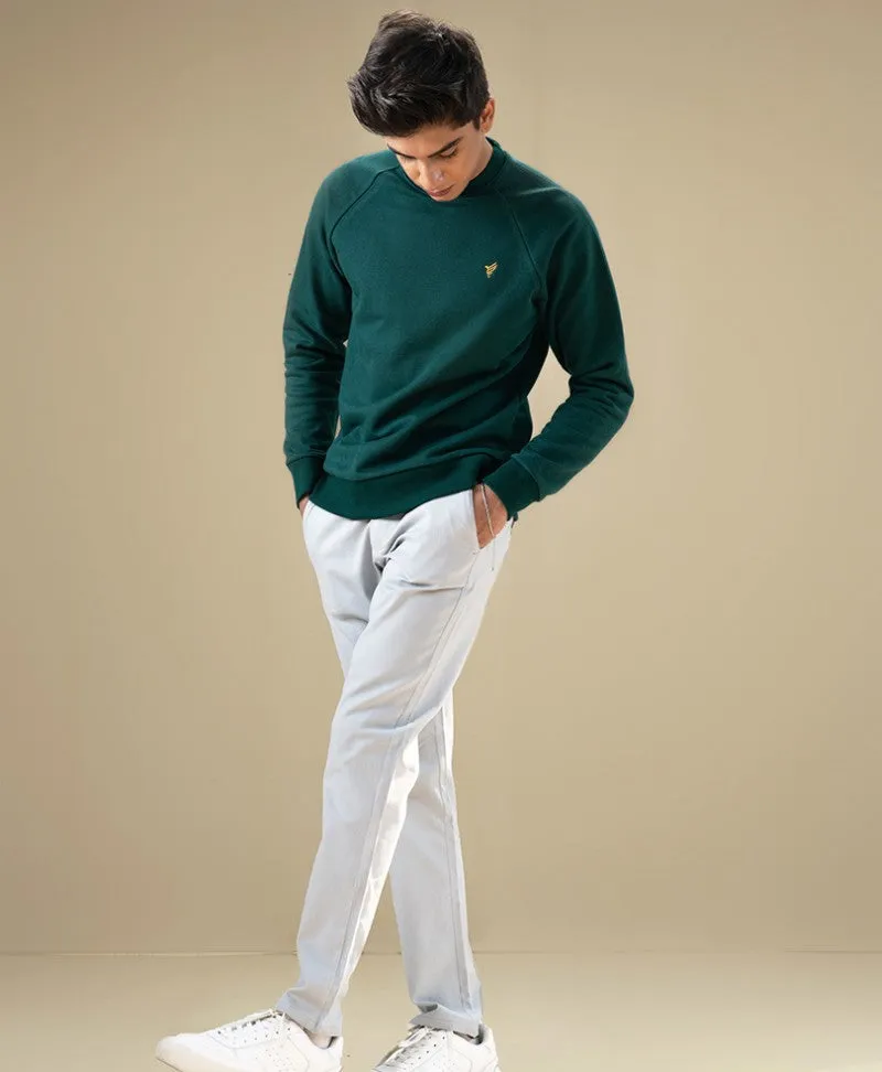 Fresh Green Raglan Sweatshirt