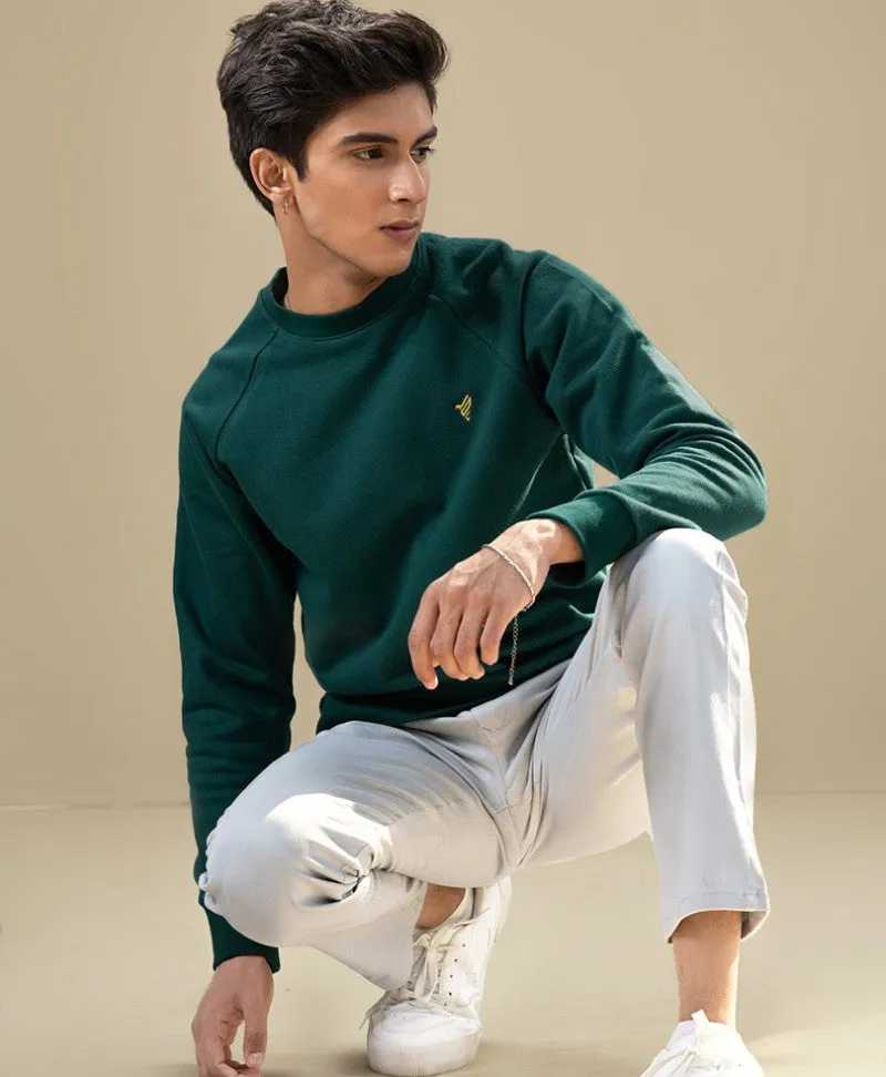 Fresh Green Raglan Sweatshirt
