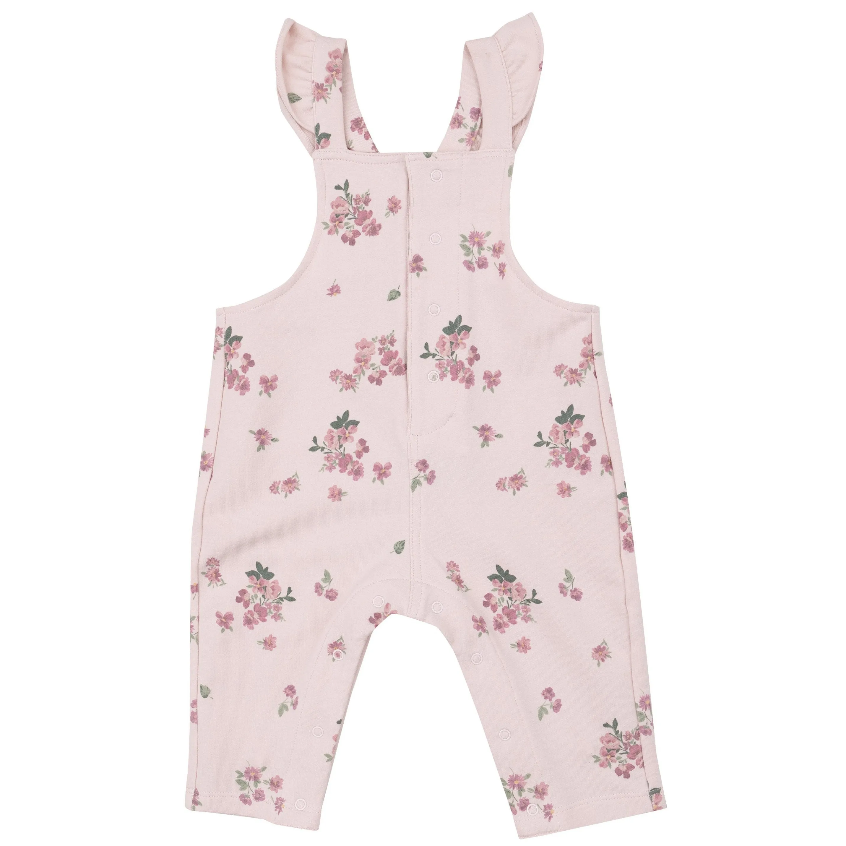 Front Pocket Ruffle Overall - Woodsorrel